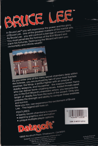 Bruce Lee Commodore 64  box art